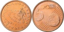World Coins - Slovenia, 5 Euro Cent, 2007, Vantaa, Copper Plated Steel,