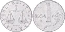 World Coins - Coin, Italy, Lira, 1954, Rome, , Aluminum, KM:91