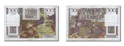World Coins - Banknote, France, 500 Francs, 500 F 1945-1953 ''Chateaubriand'', 1952