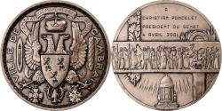 World Coins - France, Medal, la Ville de Cambrai à Christian Poncelet, Président du Sénat
