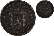 World Coins - Coin, Luxembourg, 5 Centimes, 1854