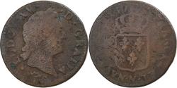 World Coins - France, Louis XV, Sol à la vieille tête, 1772, Montpellier, Copper,