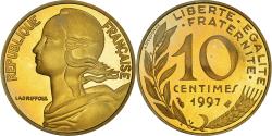 World Coins - Coin, France, Marianne, 10 Centimes, 1997, Paris, Proof,