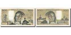 World Coins - France, 500 Francs, Pascal, 1970, 1970-01-08, F(12-15), Fayette:71.5, KM:156a
