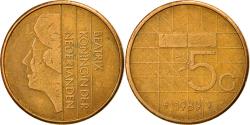 World Coins - Coin, Netherlands, Beatrix, 5 Gulden, 1989, , Bronze Clad Nickel