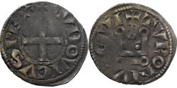 World Coins - France, Louis VIII-IX, Denier Tournois, 1223-1244, Billon,