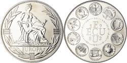 World Coins - France, Medal, Ecu Europa, Europe Assise, Politics, 1982, Rodier,