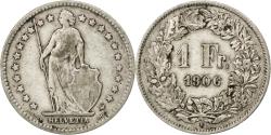 World Coins - Coin, Switzerland, Franc, 1906, Bern, , Silver, KM:24