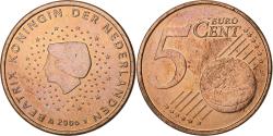 World Coins - Netherlands, 5 Euro Cent, 2006, Utrecht, Copper Plated Steel,