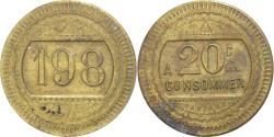 World Coins - France, A Consommer, 20 Centimes, 198, , Brass