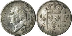 World Coins - Coin, France, Louis XVIII, 1/4 Franc, 1822, Paris, , KM 714.1