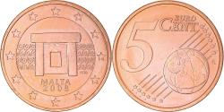 World Coins - Malta, 5 Euro Cent, 2008, Paris, , Copper Plated Steel, KM:127