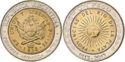 World Coins - Argentina, Peso, 2013, Buenos Aires, Bi-Metallic, , KM:112.4