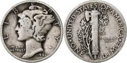 Us Coins - United States, Dime, Mercury Dime, 1941, Philadelphia, Silver, , KM:140