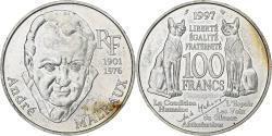 World Coins - France, 100 Francs, André Malraux, 1997, Pessac, Silver,