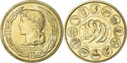 World Coins - France, Medal, Ecu Europa, Marianne, Politics, 1992, Rodier, , Bronze