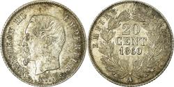 World Coins - Coin, France, Napoleon III, Napoléon III, 20 Centimes, 1860, Paris,
