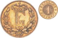 World Coins - Coin, Denmark, Frederik VII, Skilling Rigsmont, 1860, Copenhagen,