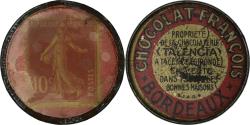 World Coins - Coin, France, Chocolat François, Bordeaux, 10 Centimes, Timbre-Monnaie