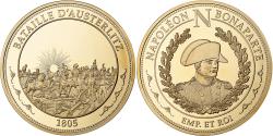 World Coins - France, Medal, Napoléon Ier, Bataille d'Austerlitz, Copper-Nickel Gilt