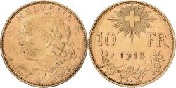 World Coins - Switzerland, 10 Francs, 1912, Bern, Gold, , KM:36
