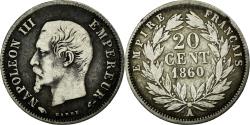 World Coins - Coin, France, Napoleon III, Napoléon III, 20 Centimes, 1860, Paris,