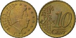 World Coins - Luxembourg, 10 Euro Cent, 2002, Utrecht, Nordic gold,