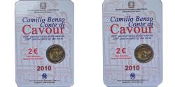 World Coins - Italy, 2 Euro, Camillo Benso comte di Cavour, 2010, Rome, Special Unc.