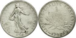 World Coins - Coin, France, Semeuse, Franc, 1907, , Silver, Gadoury:467