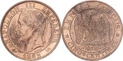 World Coins - France, Napoleon III, 5 Centimes, 1862, Bordeaux, Bronze, , Gadoury:155