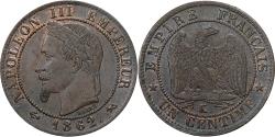 World Coins - France, Napoleon III, 1 Centime, 1862, Paris, Bronze, , Gadoury:87