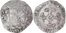 World Coins - Coin, Spanish Netherlands, Philip II, 1/20 Ecu Philippe, 1597, Antwerp