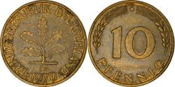 World Coins - Coin, GERMANY - FEDERAL REPUBLIC, 10 Pfennig, 1970, Karlsruhe, , Brass