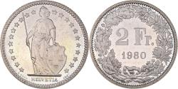 World Coins - Coin, Switzerland, 2 Francs, 1980, Bern, Proof, , Copper-nickel