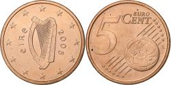 World Coins - Ireland, 5 Euro Cent, 2006, Copper Plated Steel,