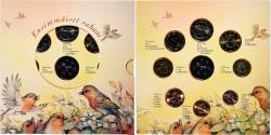 World Coins - Finland, Set 1 ct. - 2 Euro + Token, Ensimmäiset rabani, FDC, 2002, Vantaa