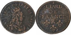 World Coins - France, Louis XIV, Liard de France, 1657, Nîmes, Copper,