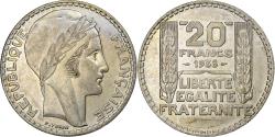World Coins - Coin, France, Turin, 20 Francs, 1938, Paris, , Silver, KM:879