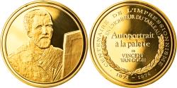 World Coins - France, Medal, Arts & Culture, Autoportrait à la palette de Vincent Van Gogh