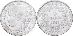 World Coins - France, 5 Francs, Cérès, 1849, Paris, Silver, , Gadoury:719