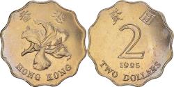 World Coins - Coin, Hong Kong, Elizabeth II, 2 Dollars, 1995, , Copper-nickel, KM:64