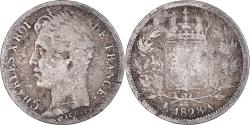 World Coins - Coin, France, Charles X, 1/2 Franc, 1828, Paris, , Silver, KM:723.1