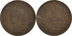 World Coins - Coin, France, Cérès, 5 Centimes, 1896, Paris, , Bronze, KM:821.1