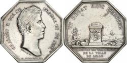 World Coins - France, Token, Charles X, Chambre de Commerce de Lille, Silver, Puymaurin