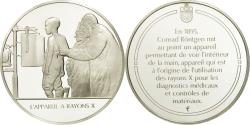 World Coins - France, Medal, L'appareil à rayons x, Sciences & Technologies,