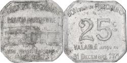 World Coins - France, Transport en commun, région parisienne, 25 Centimes, 1921,