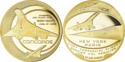 World Coins - France, Medal, Adieu au Concorde, Dernier Vol New-York/Paris, Aviation, 2003