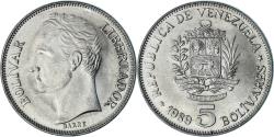 World Coins - Coin, Venezuela, 5 Bolivares, 1989