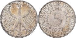 World Coins - Federal Republic of Germany, 5 Mark, 1972, Karlsruhe, Silver,
