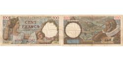 World Coins - France, 100 Francs, Sully, 1942, E.30200 762, EF(40-45), Fayette:26.52, KM:94